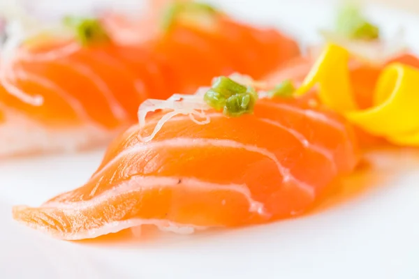 Syrové losos rýže suši — Stock fotografie