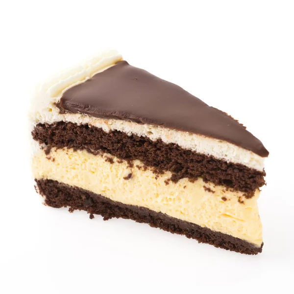 Csokoládé torta szelet — Stock Fotó
