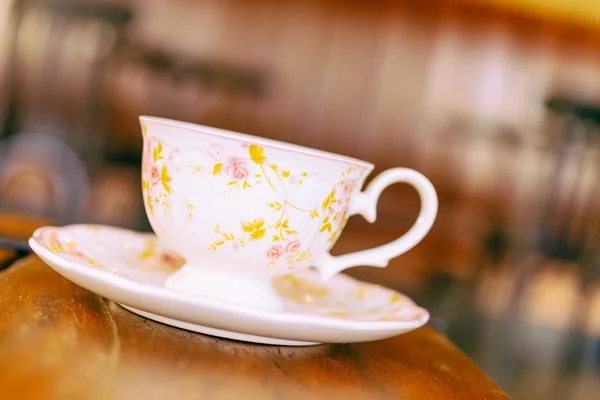 Koffiekopje in de coffeeshop — Stockfoto