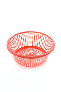 Kırmızı plastik sepet