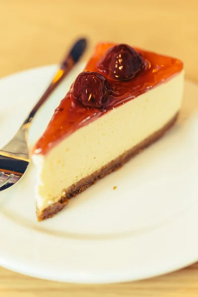 Gâteau au fromage aux fraises — Photo