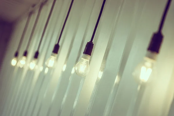 Lampada luce Vintage decorazione — Foto Stock