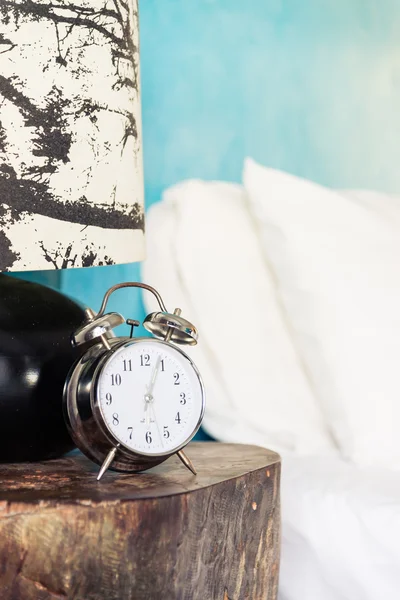 Alarm Clock in bedroom — Stock Photo, Image