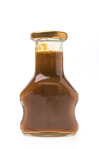 Bottiglia di salsa di caramello — Foto Stock
