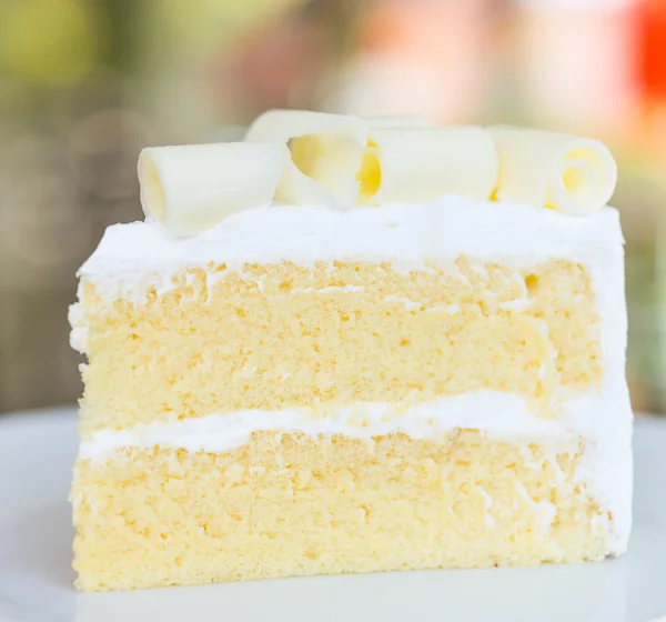 Gâteau au chocolat blanc — Photo