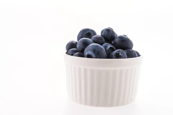 Blueberry in white bowl — Stock Photo, Image