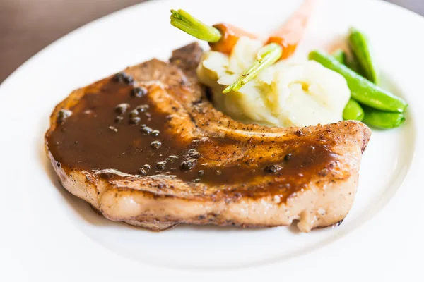 Pork chop steak — Stock Photo, Image