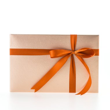 Noel altın hediye kutusu