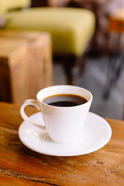 Koffiekopje in de coffeeshop — Stockfoto