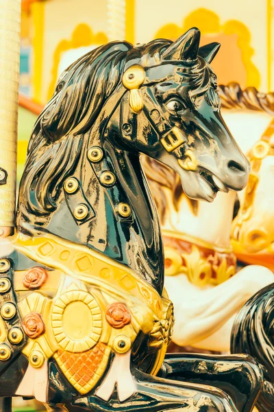 Horse carousel at carnival — Stock Photo, Image