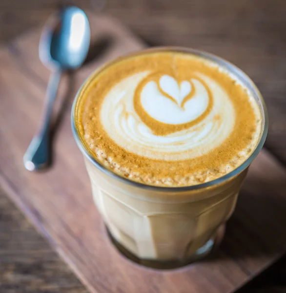 Horká káva latté — Stock fotografie