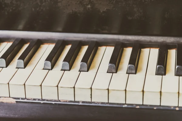 Black and white piano keys — Stock Photo, Image