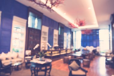 Soyut bulanıklık kahve dükkanı