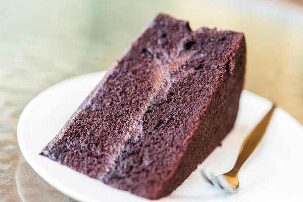 Donkere chocolade cake — Stockfoto