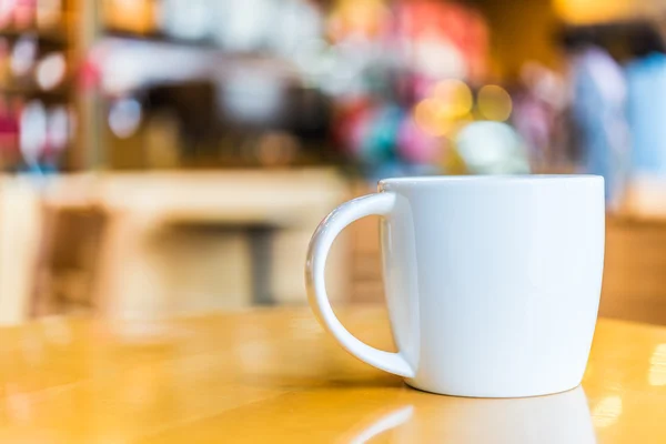 Xícara de café na cafeteria — Fotografia de Stock