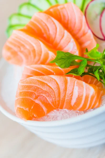 Raw salmon sashimi — Stock Photo, Image