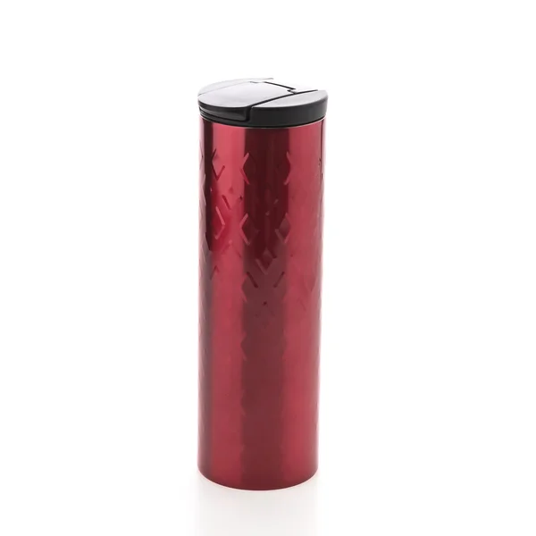 Tazza di caffè rosso thermos — Foto Stock