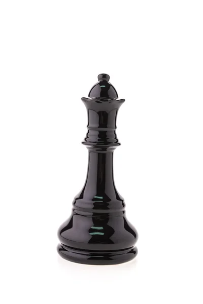 Černá šachová figurka — Stock fotografie