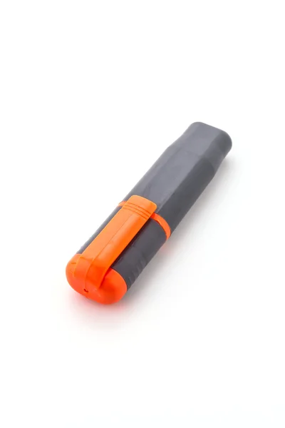 Turuncu fosforlu kalem kalem — Stok fotoğraf