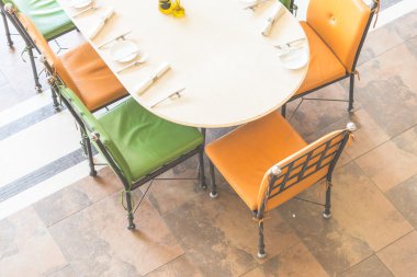 Yemek Masası Üstten Görünüm