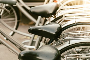 Vintage Bisiklet üzerinde seçici odak