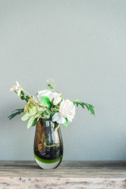 Vintage vazo çiçek