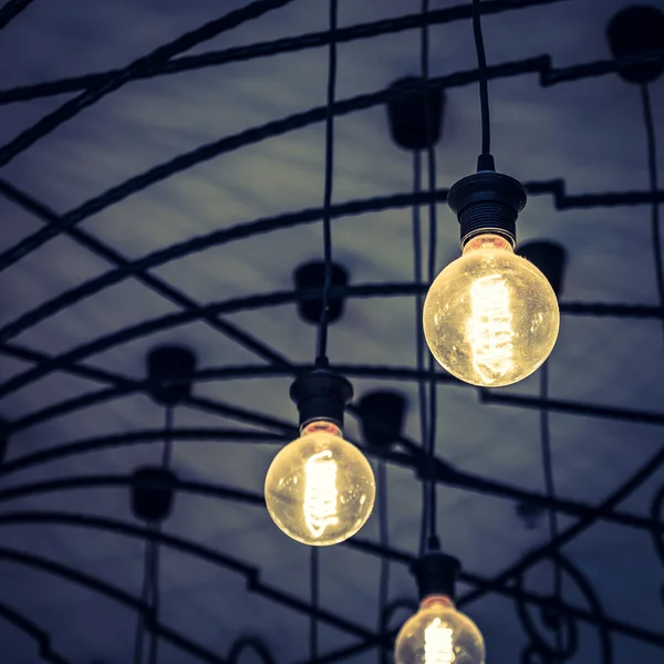 Vintage licht lampen — Stockfoto