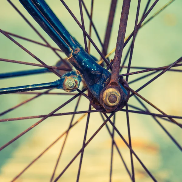 Vintage fietswiel — Stockfoto
