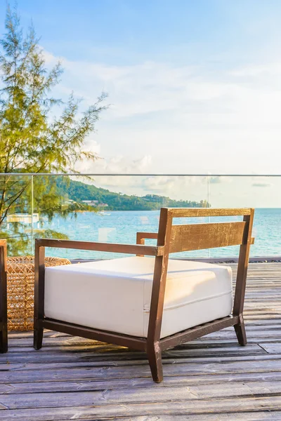 Chair on terrace outdoor — Stock Photo, Image