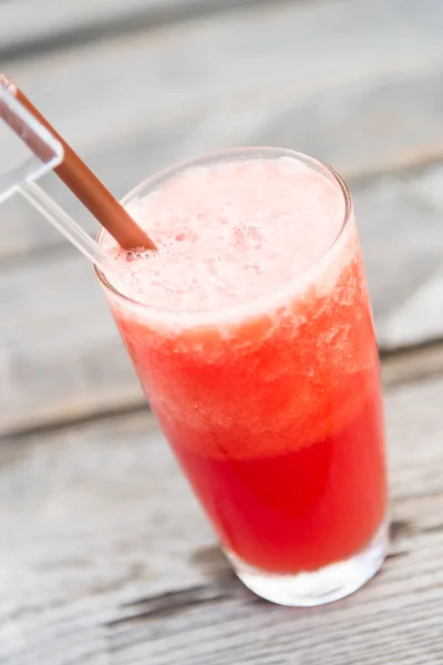 Vattenmelon juice glas — Stockfoto