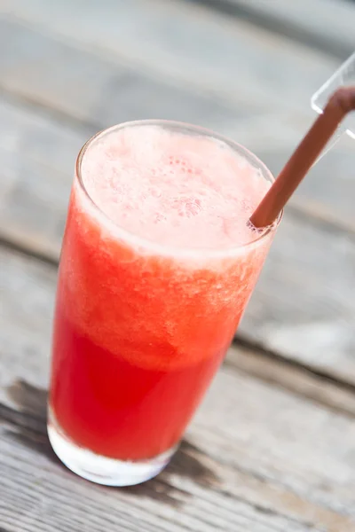 Vattenmelon juice glas — Stockfoto