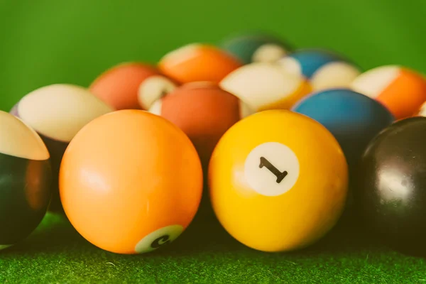 Havuz bilardo topları — Stok fotoğraf