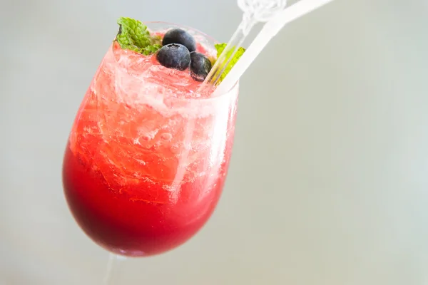 Red berry cocktail — Stok Foto