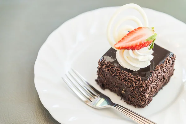 Tarta de chocolate postre —  Fotos de Stock