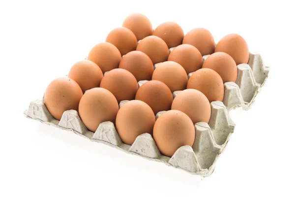 Uncooked brown Eggs — Stock Photo, Image
