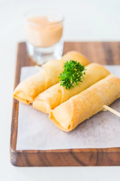 Rolos de mola frita — Fotografia de Stock