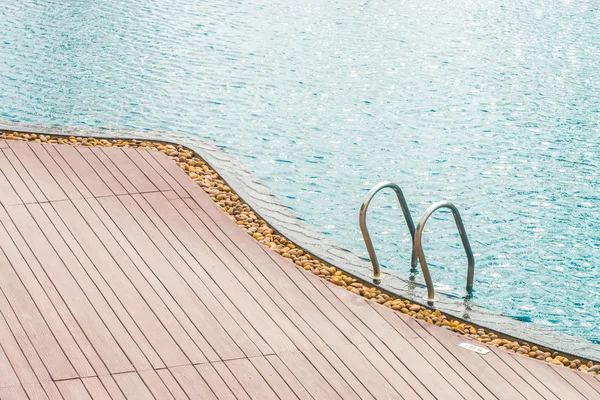 Stairpool ladder near poolside — Stock Photo, Image
