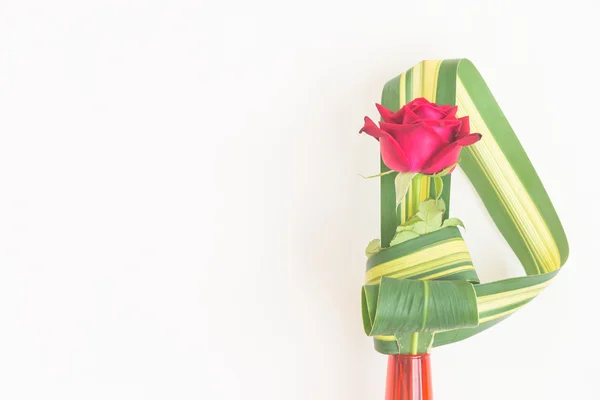 Hermoso florero de Rose — Foto de Stock