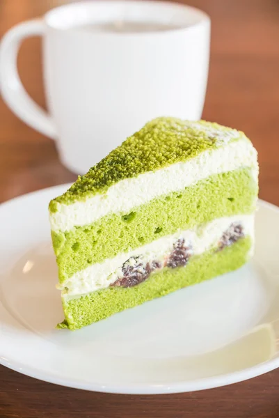Zelený čaj dort — Stock fotografie