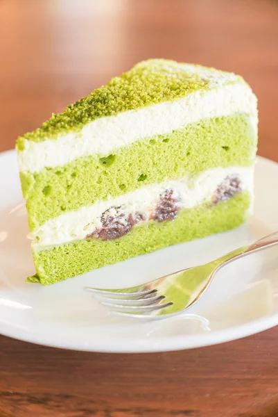 Bolo de chá verde — Fotografia de Stock