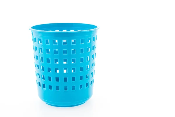 蓝色塑料篮 — 图库照片