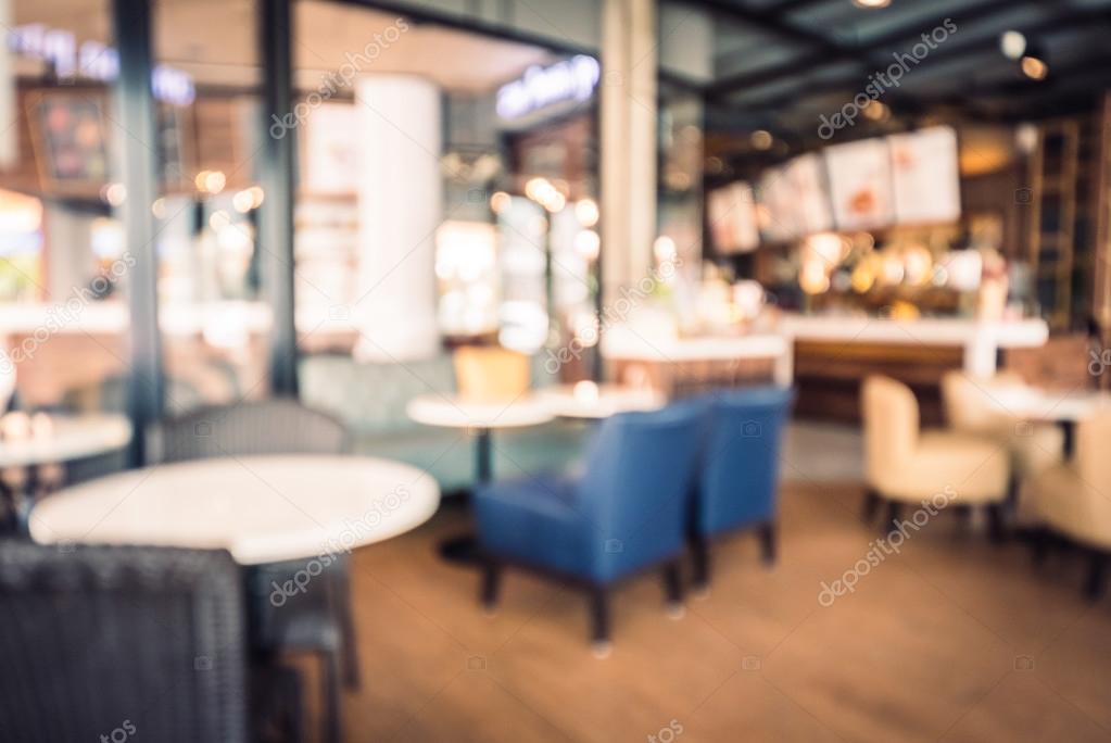 Abstract blur coffee shop