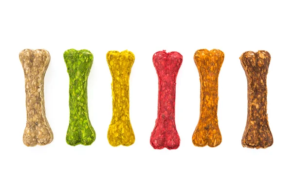 Renkli köpek kemikleri gıda — Stok fotoğraf