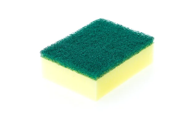 Grön och gul svamp — Stockfoto