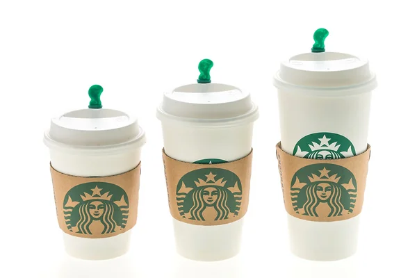 Starbucks kaffe koppar — Stockfoto