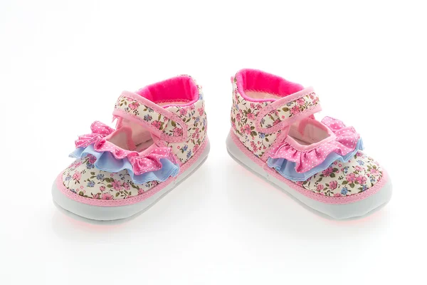 Цветочные туфли девочки — стоковое фото