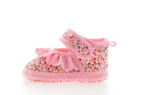 Baby Mädchen Blume Schuh — Stockfoto