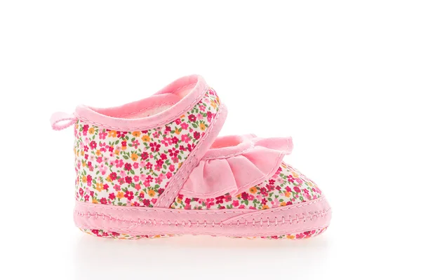 Baby girl flower shoe — Stock Photo, Image