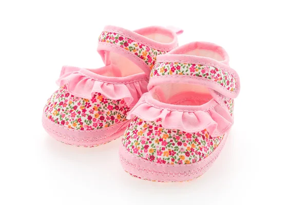 Baby girl flower shoes — Stockfoto