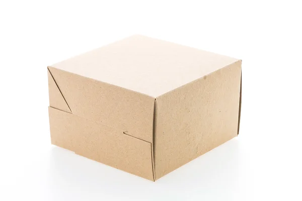 Caja de papel marrón — Foto de Stock